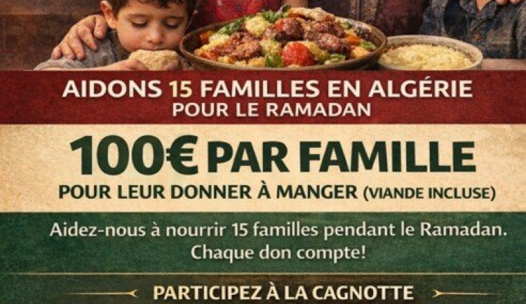 Nourrir 15 familles en Algérie