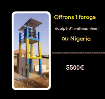 💧Offrez 1 forage au Nigeria