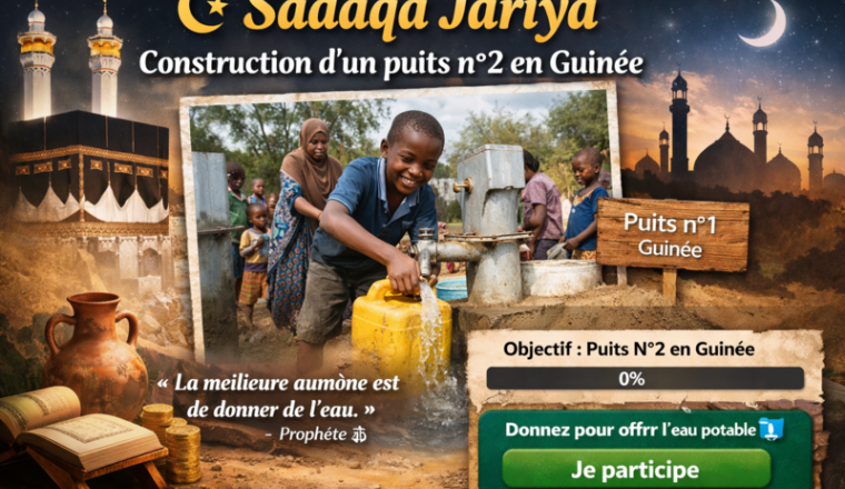 Construction d’un puits n°2 en Guinée
