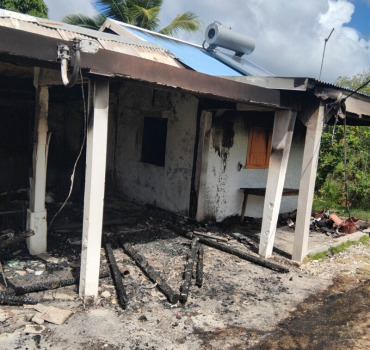Maison incendiée