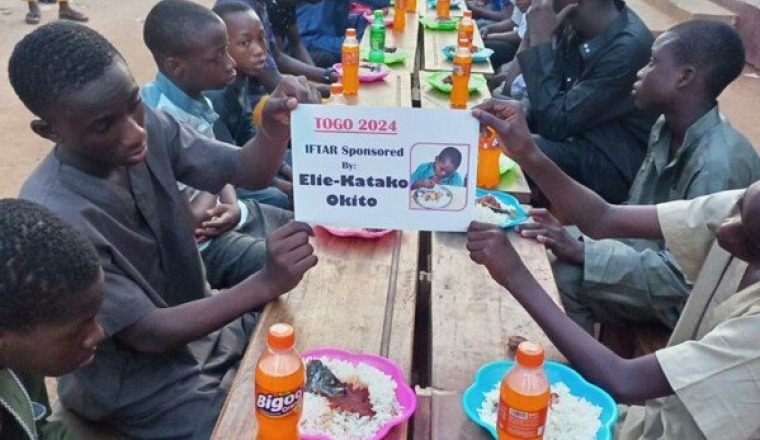 Iftar et Sadaka pour nos frères et sœurs togolais