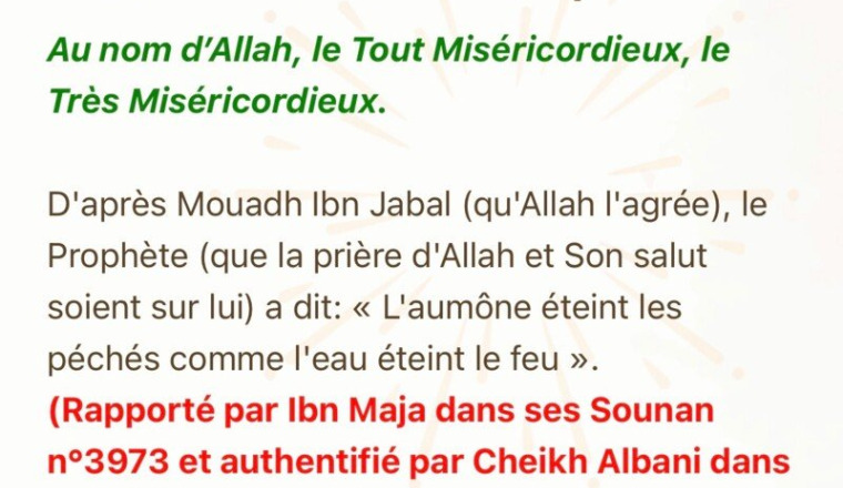 J’appelle à votre générosité, mes chères sœurs.