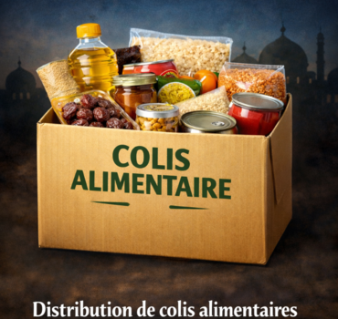 Distribution de colis alimentaires en Tunisie