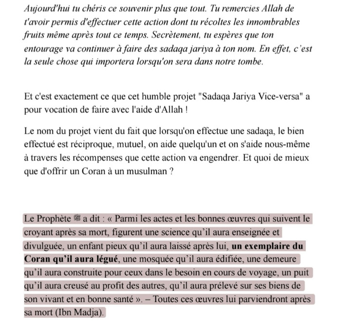 Image justificative de la cagnotte