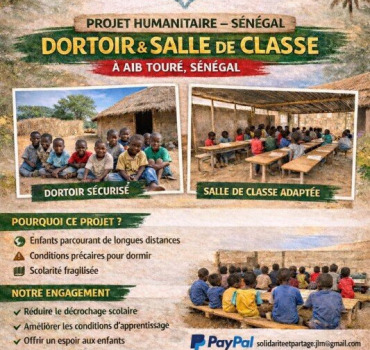 Un dortoir et une salle de classe pour Aib Touré