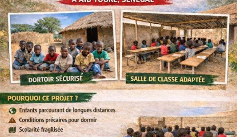 Un dortoir et une salle de classe pour Aib Touré