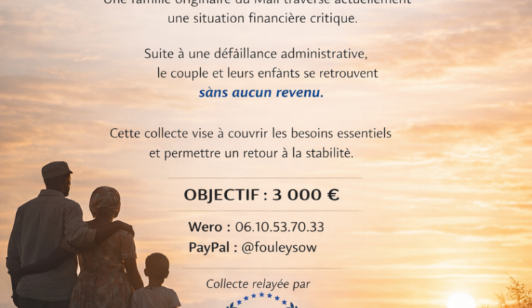 Soutien d’urgence à une famille sans revenu