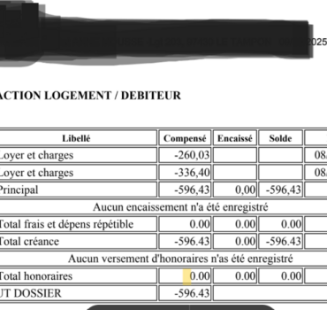 Dette de logement étudiant