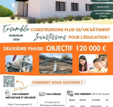 Institut Zayd - Construction bâtiment pôle enfants