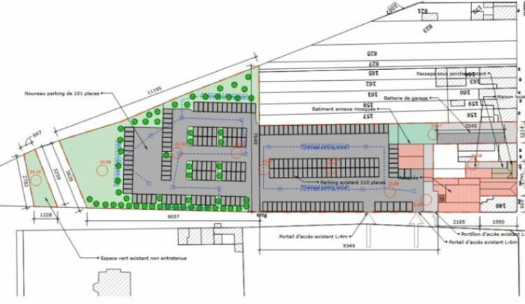 Projet d'extension du parking Mosquée ES SALAM
