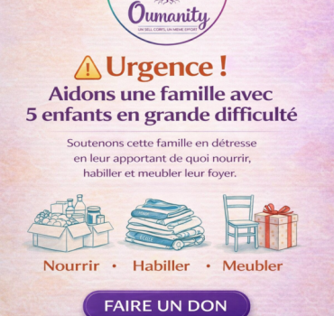 Urgent ! Aidons une famille avec 5 enfants