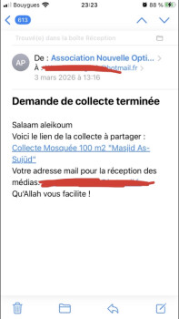 Image justificative de la cagnotte