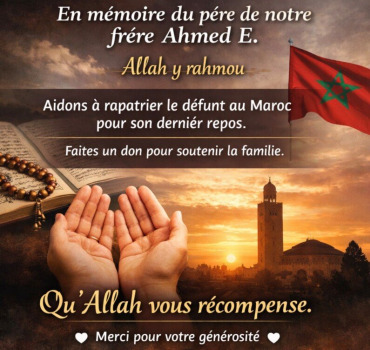 Soutien pour le rapatriement du papa de Ahmed E
