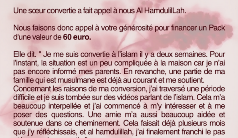 cagnotte pour soeur convertie 11
