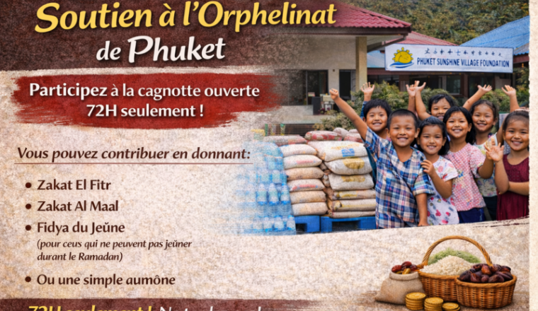 Dons alimentaires pour l’orphelinat de Phuket