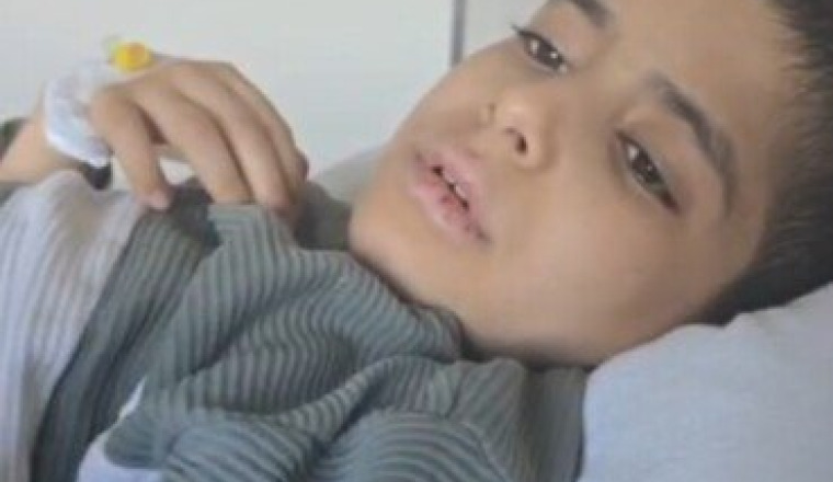 Enfant qui souffre du cancer du sang