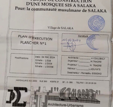 Construction d’une mosquée à Salaka (Mali)