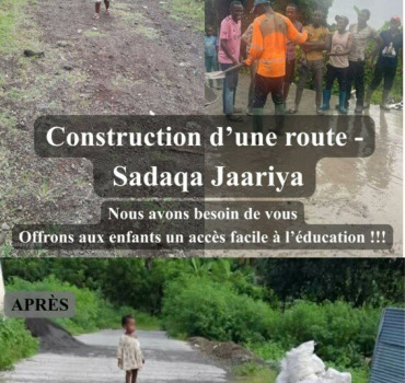 Construction d’une route- Sadaqa Jaariya
