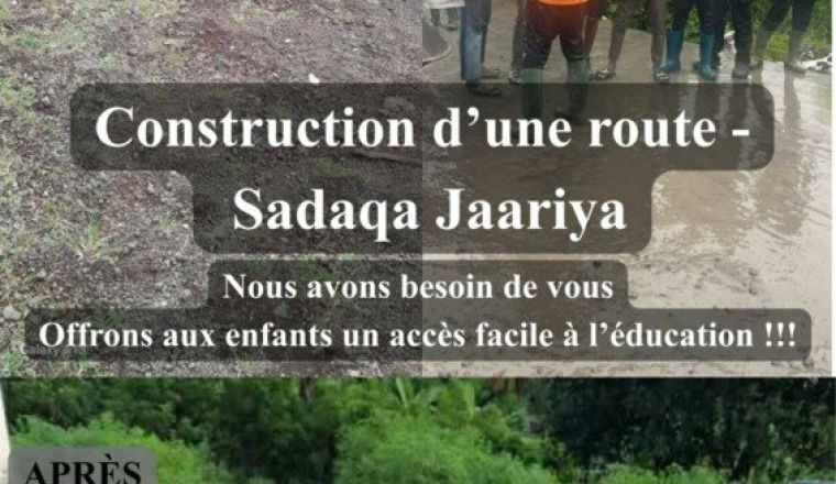 Construction d’une route- Sadaqa Jaariya