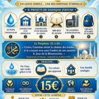 6 Sadaquah jariyah pour 15 €