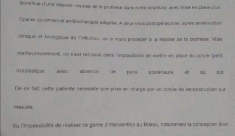 Opération de la hanche pour Hayfae