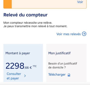 Aide pour facture d’électricité