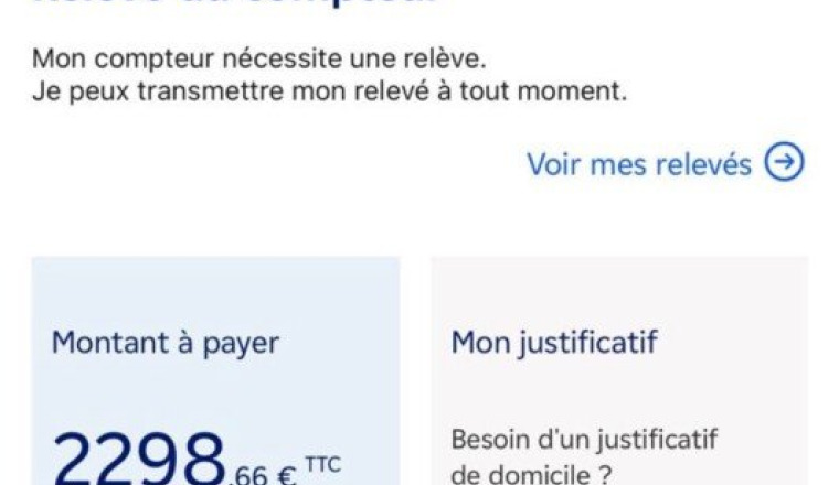 Aide pour facture d’électricité