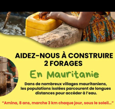 Construisons 2 forages en Mauritanie