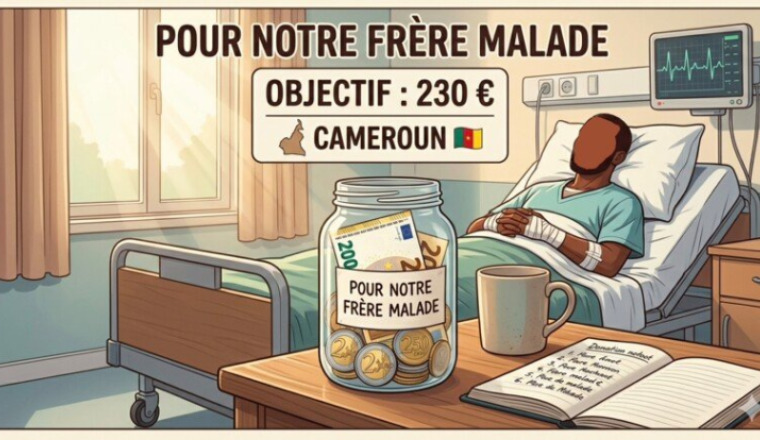 Notre frère accidenté au Cameroun 🇨🇲