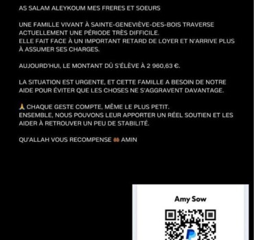 Soutien urgent pour une famille en difficulté