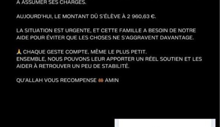 Soutien urgent pour une famille en difficulté