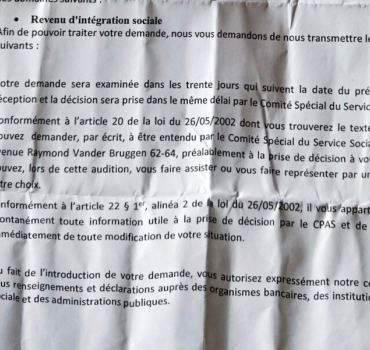 Mère éprouvée CPAS