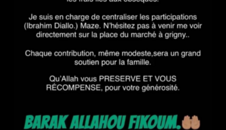 Cagnotte pour notre frère Hervet Matumona (Brahim)