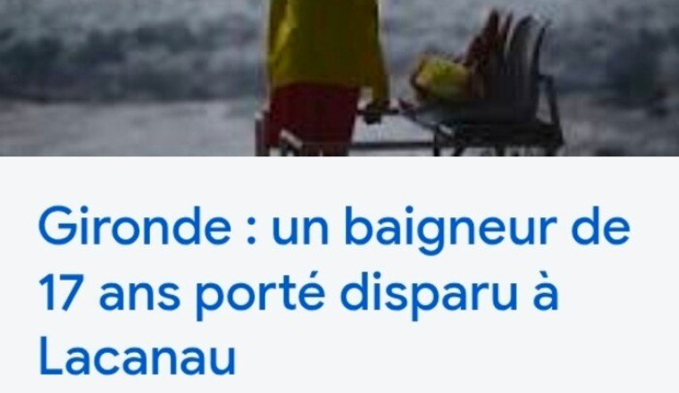 Pour la maman de yassine porté disparu lacanau