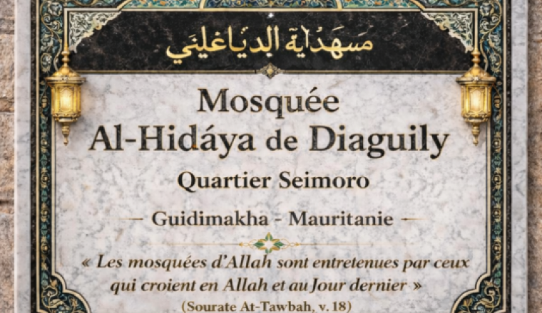 Mosquée Al-Hidâya Diaguily – Finitions