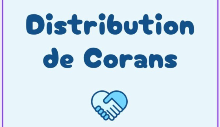 Distribution de Corans