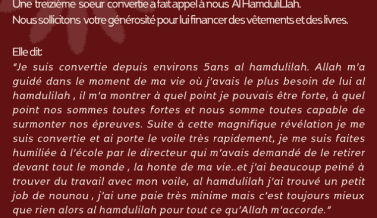 pour soeur convertie 13