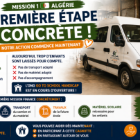 1er camion PMR – école handicap Algérie