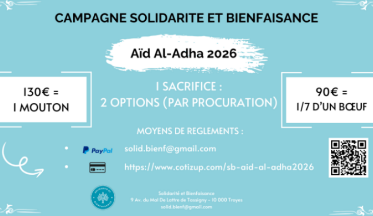 Campagne Aïd Al-Adha 2026