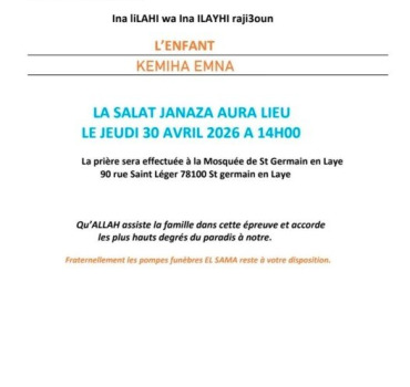 HOMMAGE A LA PETITE KEMIHA EMNA