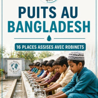 PUITS 16 PLACES ASSISES AVEC ROBINETS  BANGLADESH