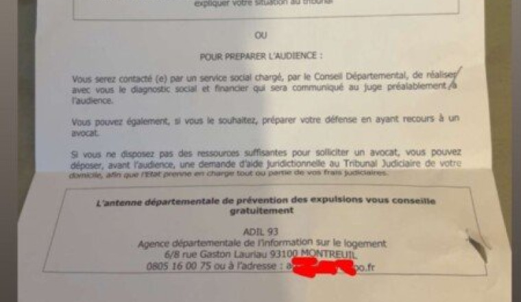 dette de loyer d’une sœur
