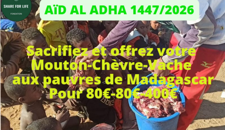 Offrir un mouton de l’Aïd aux pauvres à Madagascar