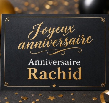 Anniversaire Rachid