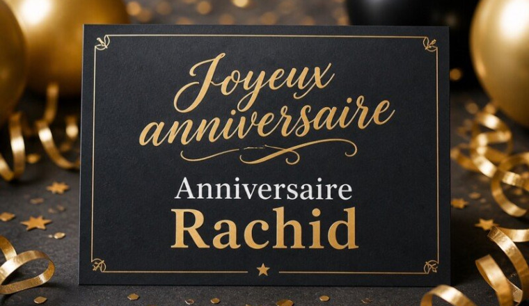 Anniversaire Rachid