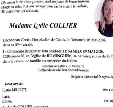 Hommage à Lydie Collier