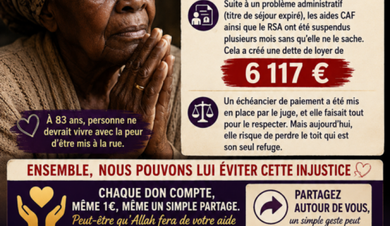 🚨 AIDONS NOTRE GRAND MÈRE AVANT SON EXPULSION