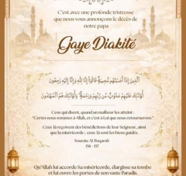 Soutien au rapatriement de Gaye Diakité