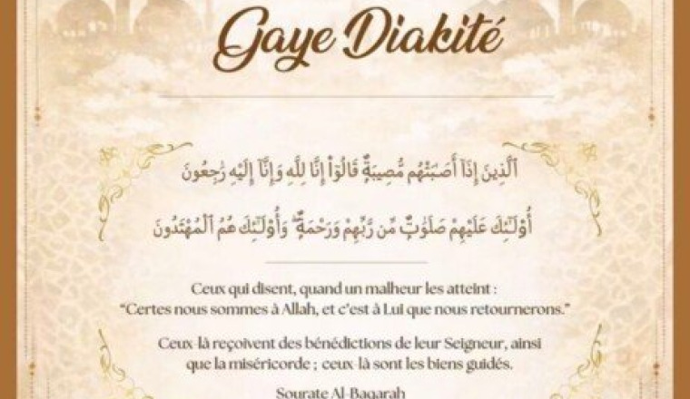 Soutien au rapatriement de Gaye Diakité