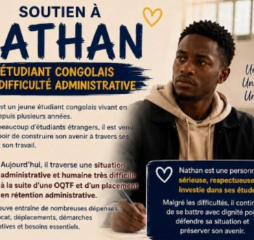 Soutien à Nathan, étudiant congolais en difficulté